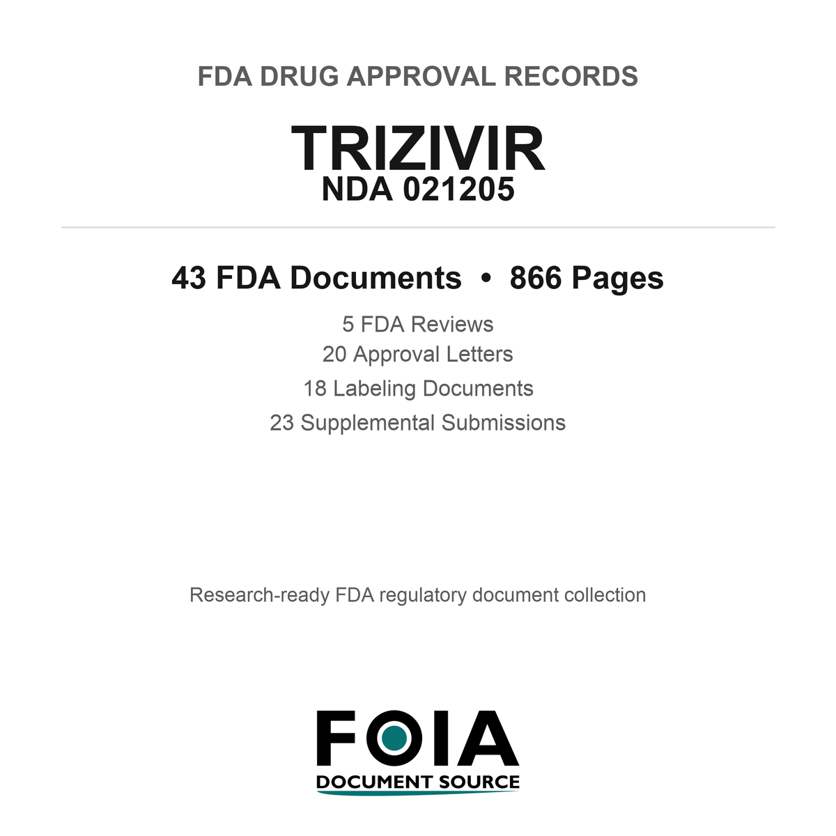 FDA TRIZIVIR NDA 021205 Approval Package — Reviews & Approval Records