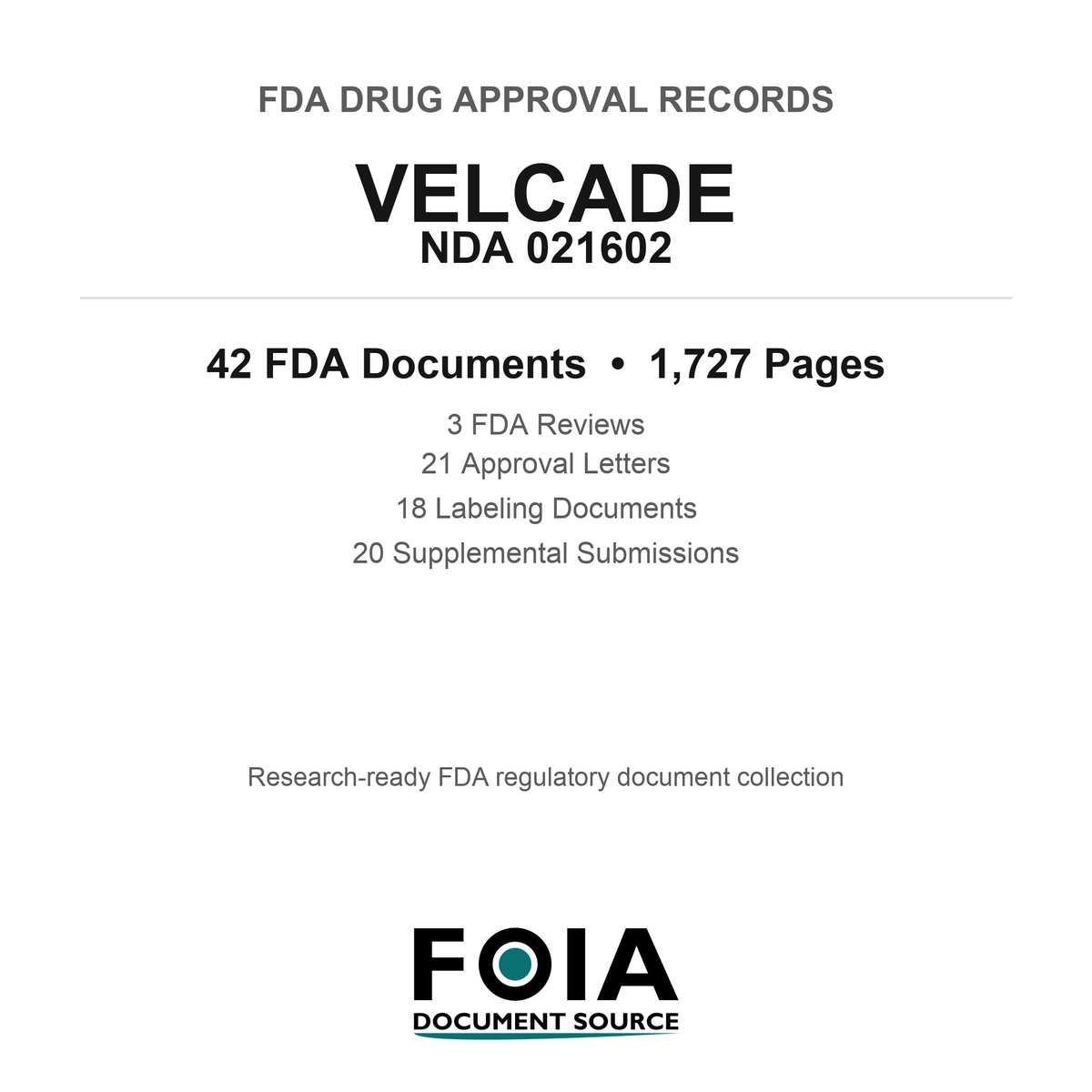 FDA VELCADE NDA 021602 Approval Package — Reviews & Approval Records
