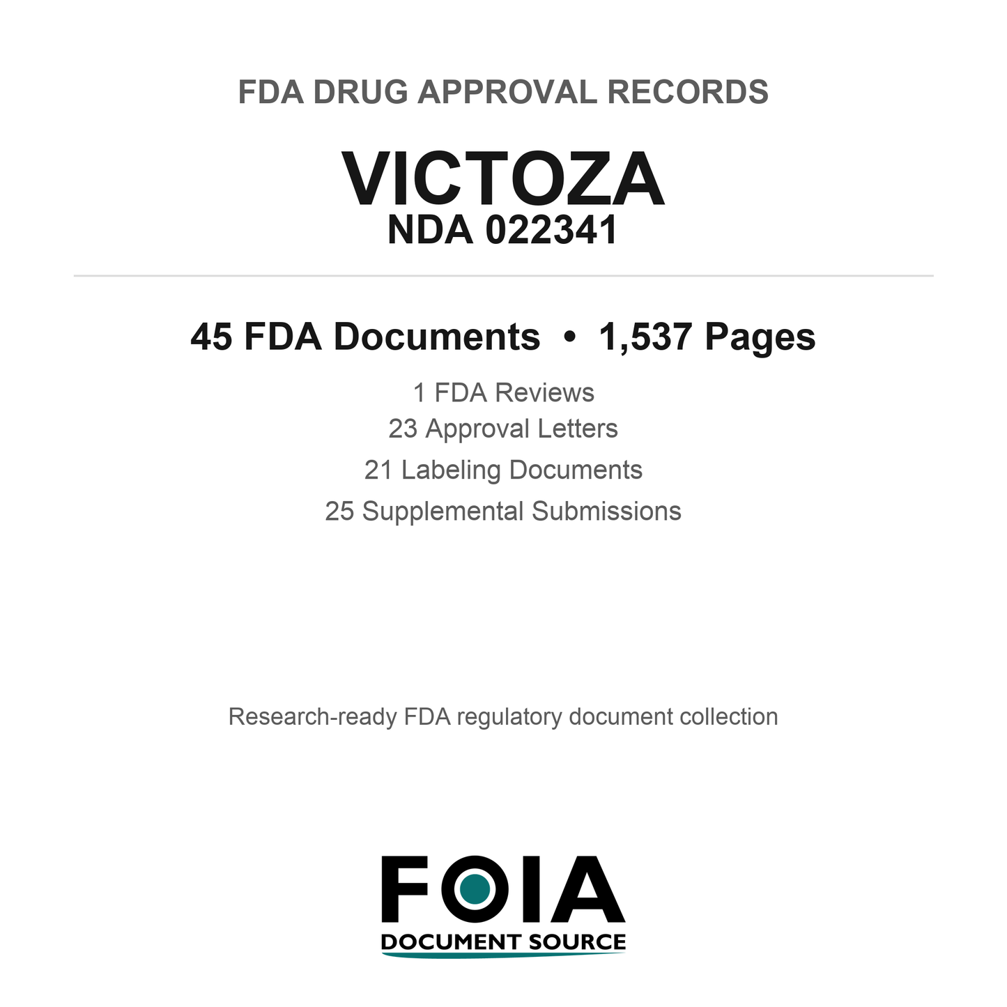 FDA VICTOZA NDA 022341 Approval Package — Reviews & Approval Records