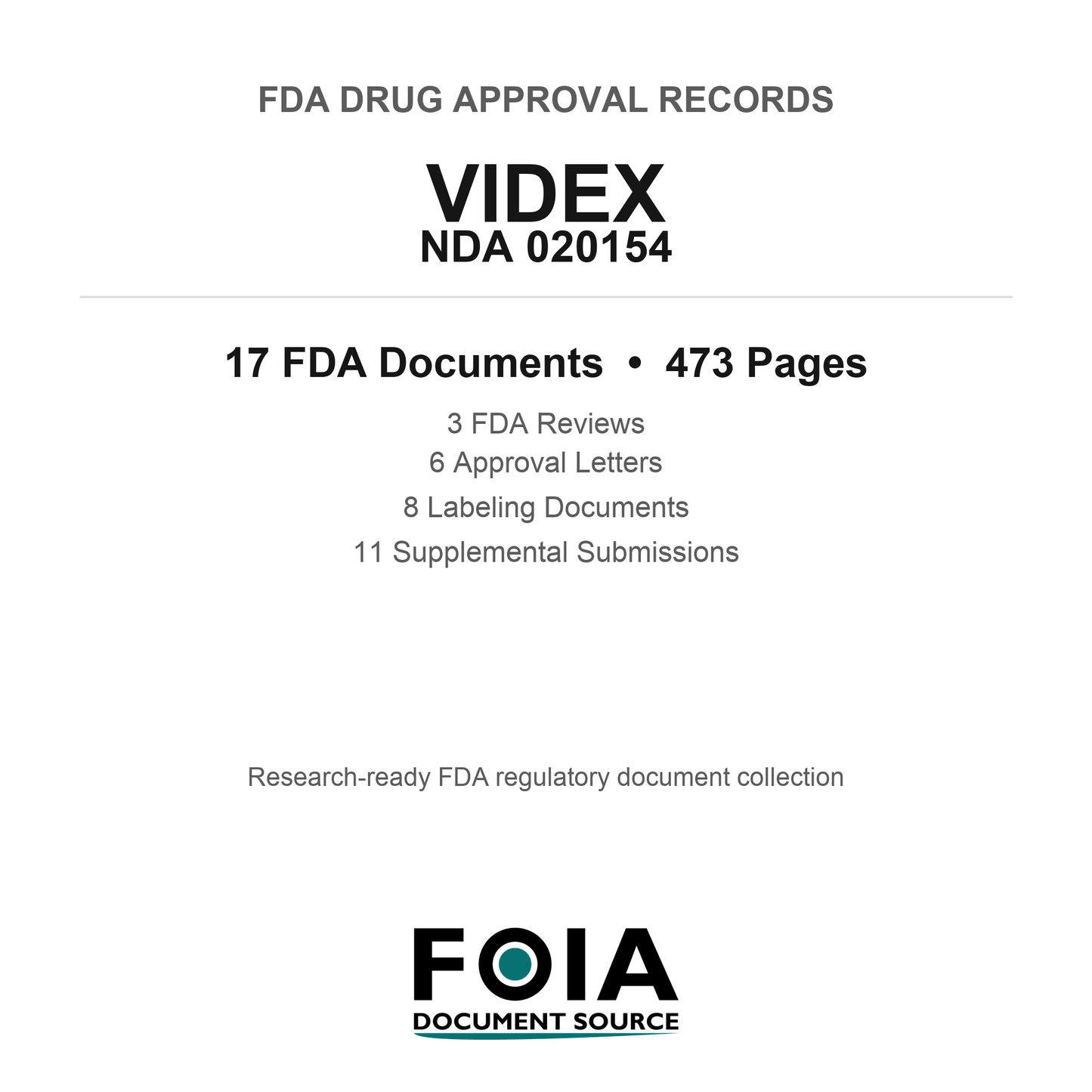 FDA VIDEX NDA 020154 Approval Package — Reviews & Approval Records