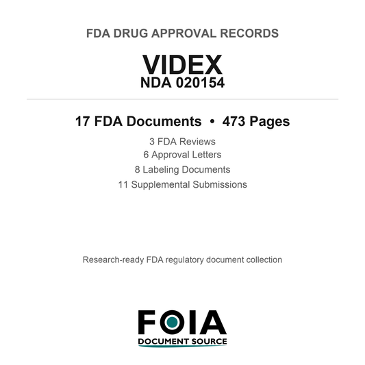 FDA VIDEX NDA 020154 Approval Package — Reviews & Approval Records