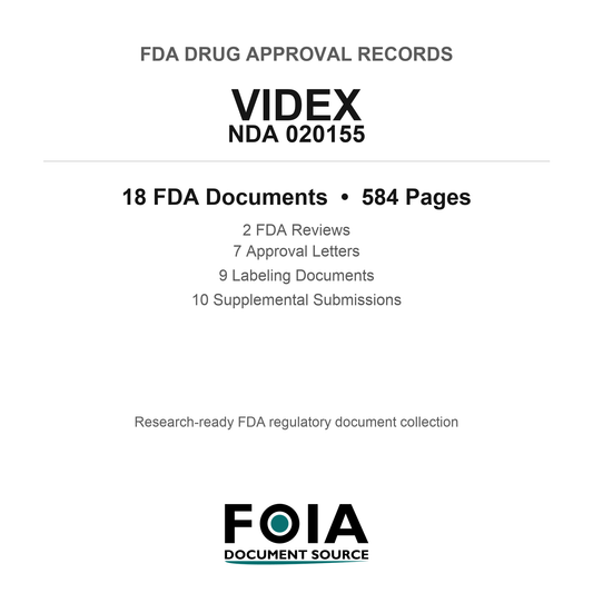 FDA VIDEX NDA 020155 Approval Package — Reviews & Approval Records