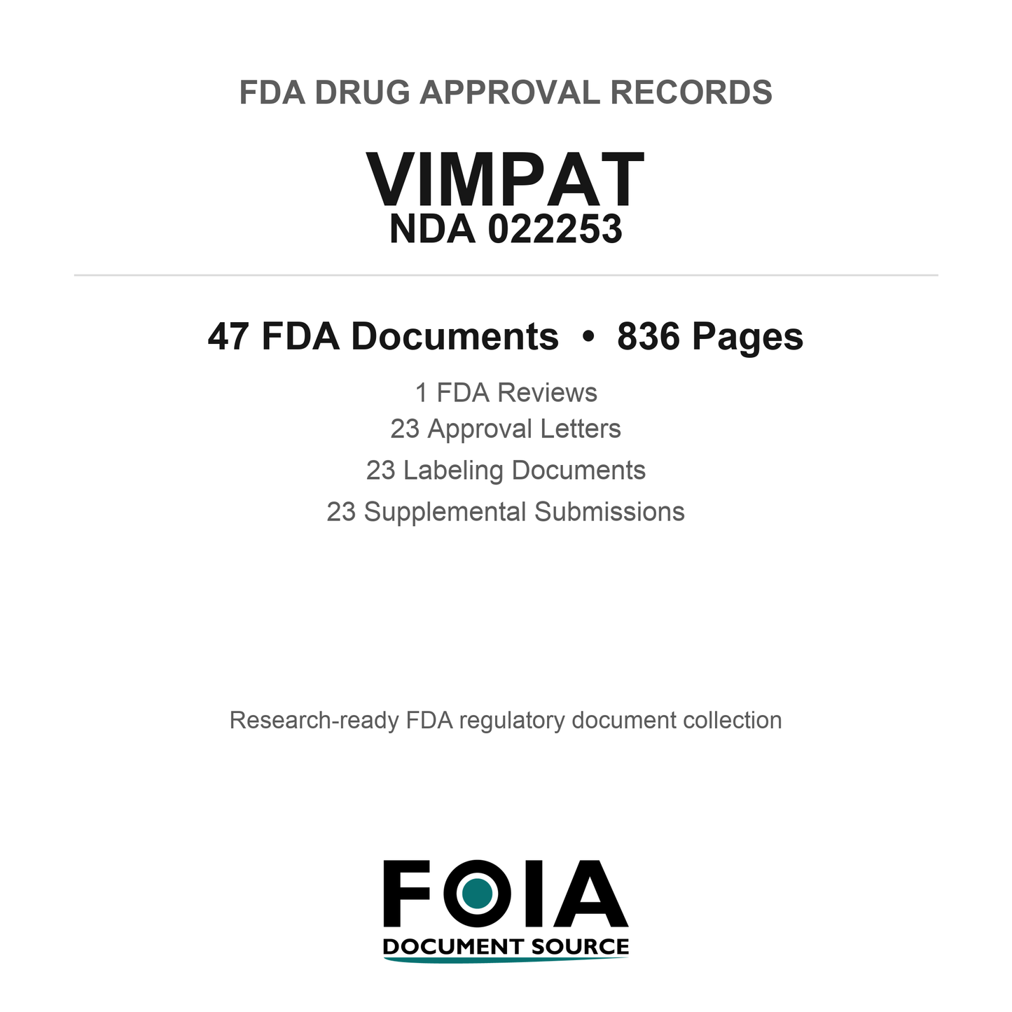 FDA VIMPAT NDA 022253 Approval Package — Reviews & Approval Records