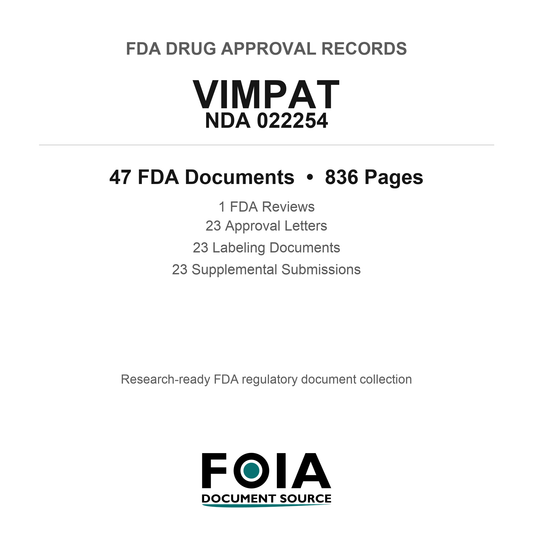 FDA VIMPAT NDA 022254 Approval Package — Reviews & Approval Records