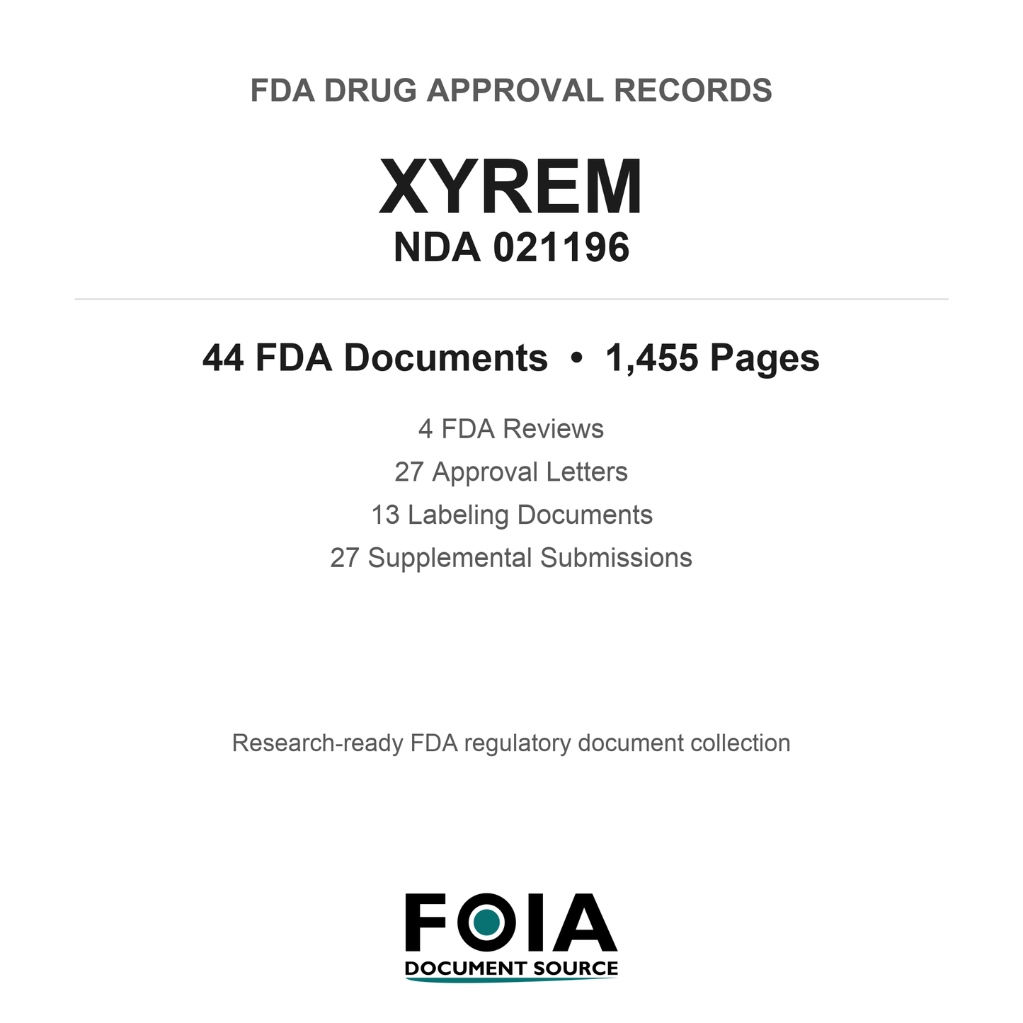 FDA XYREM NDA 021196 Approval Package — Reviews & Approval Records