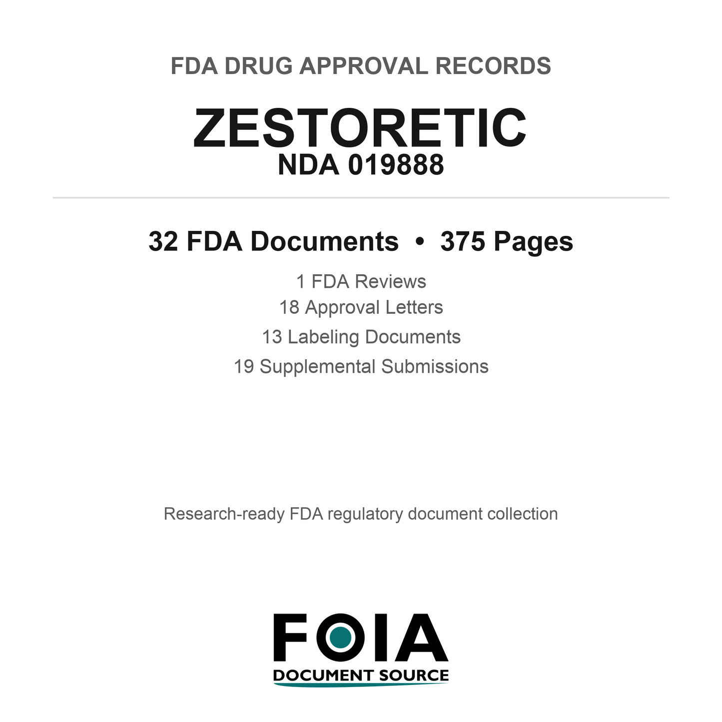 FDA ZESTORETIC NDA 019888 Approval Package — Reviews & Approval Records