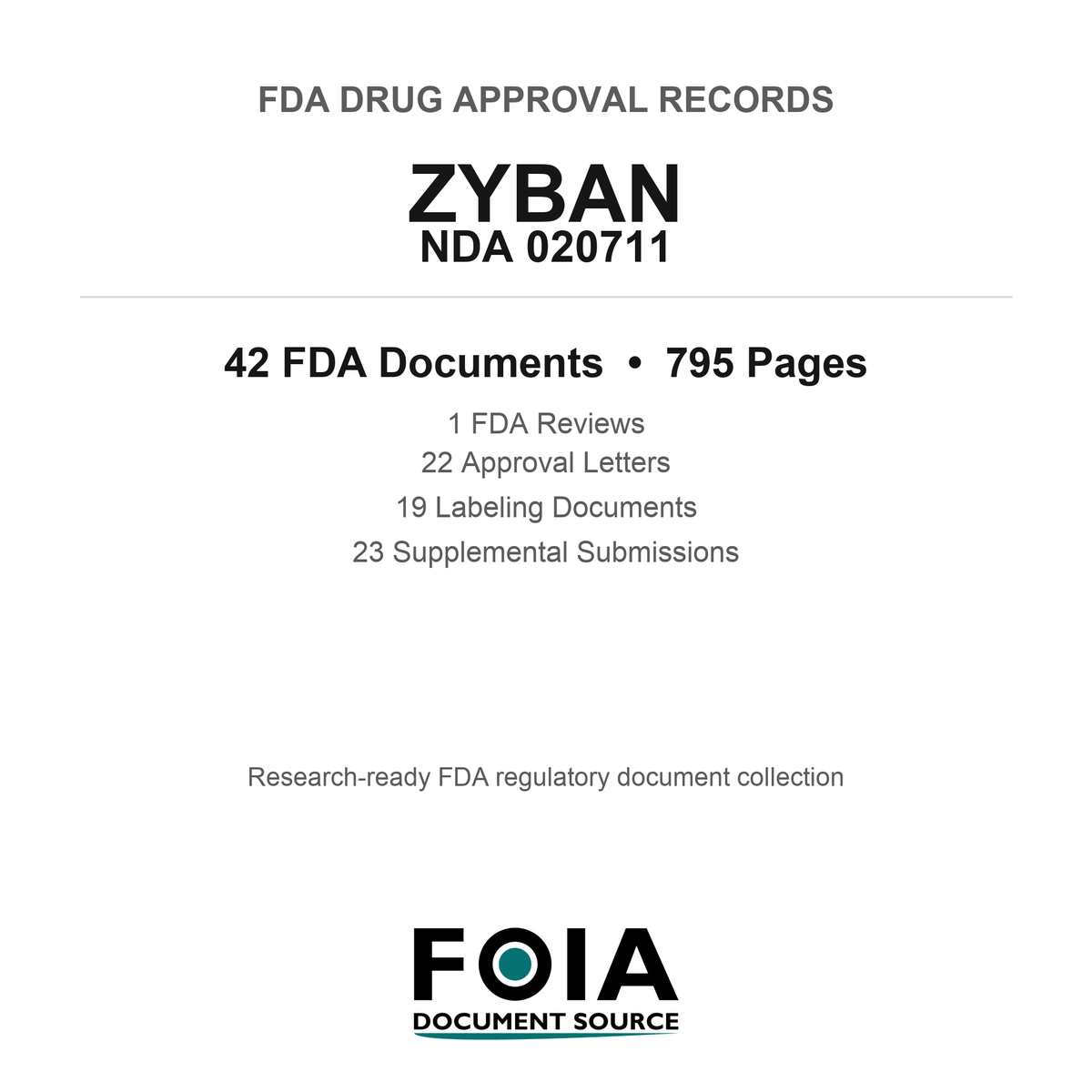 FDA ZYBAN NDA 020711 Approval Package — Reviews & Approval Records