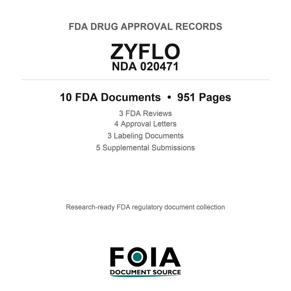FDA ZYFLO NDA 020471 Approval Package — Reviews & Approval Records
