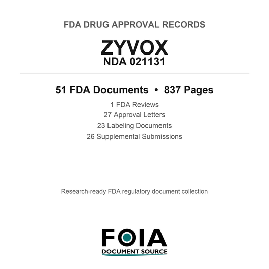 FDA ZYVOX NDA 021130 Approval Package — Reviews & Approval Records