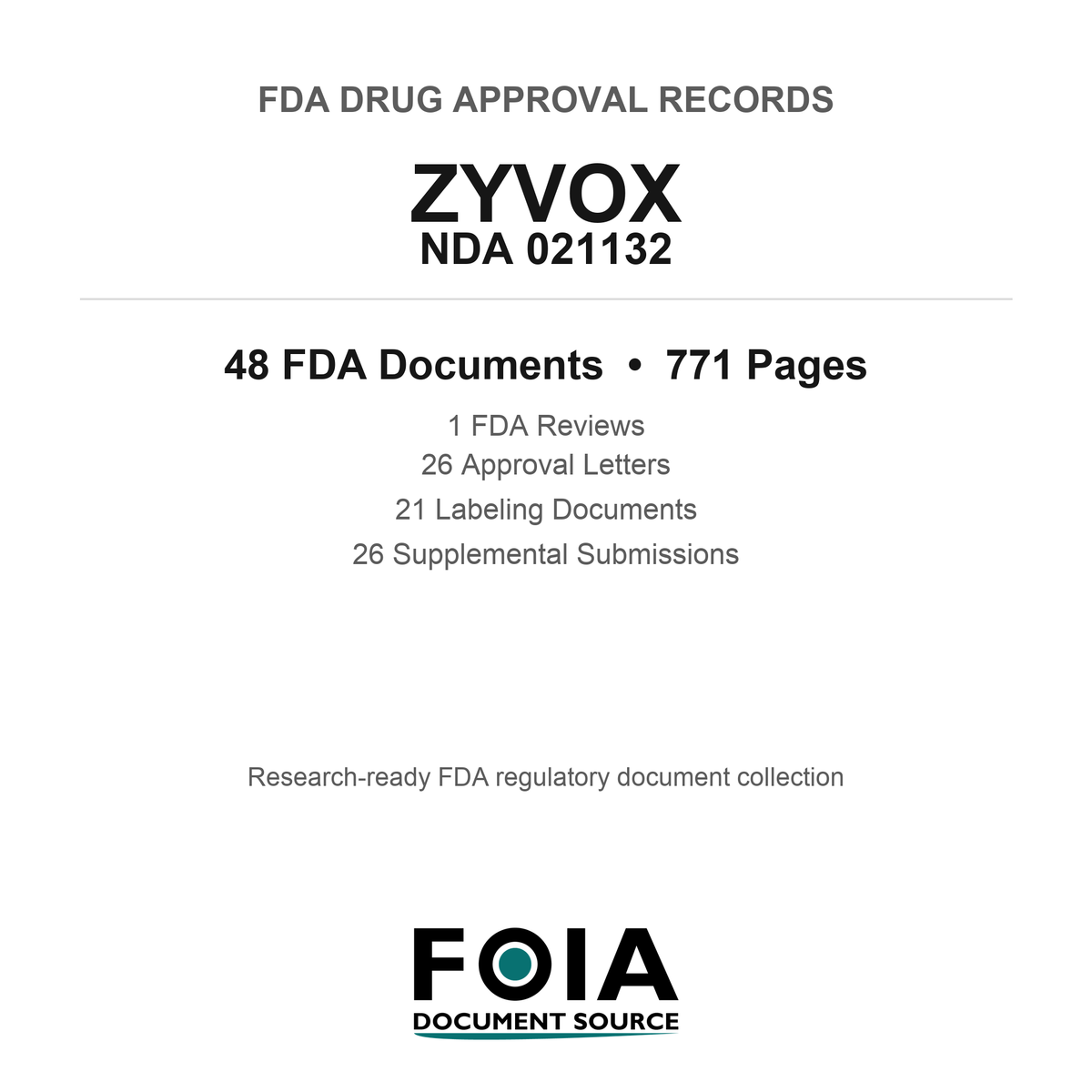 FDA ZYVOX NDA 021132 Approval Package — Reviews & Approval Records