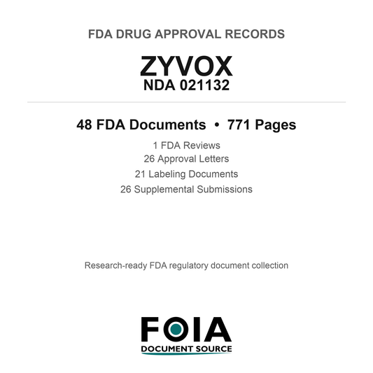 FDA ZYVOX NDA 021132 Approval Package — Reviews & Approval Records